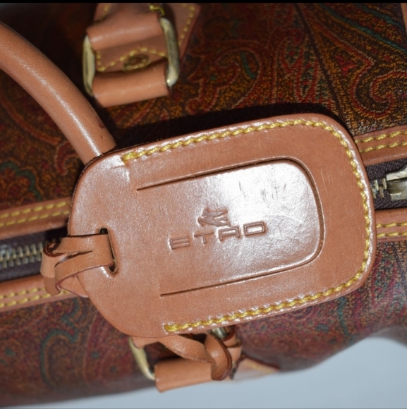 Etro Vintage Boston Bag 39 Paisley EUC - Picture 6 of 8